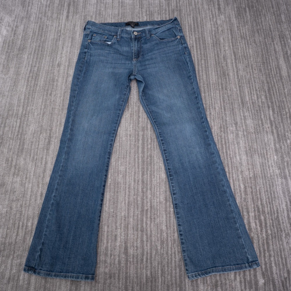 Banana Republic Slim Bootcut Jeans Womens 29/8 Fit 32 Short Blue Stretch